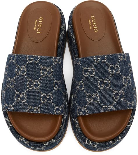 gucci sandal women|Gucci denim sandals.